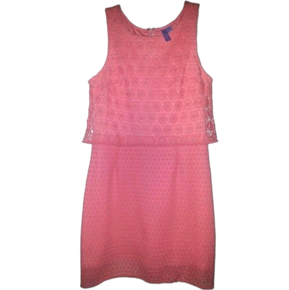 Lace ALYA Anthropologie Emma Crochet Dress Pink Francesca Summer Wedding Travel